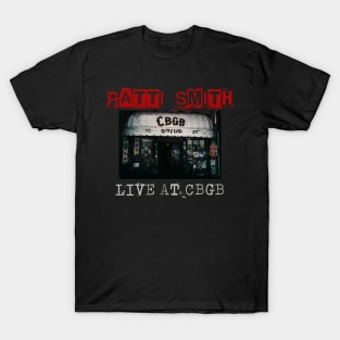 patti live at cbgb T-Shirt